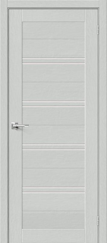 Межкомнатная дверь с экошпоном Браво-28 Grey Wood/Magic Fog