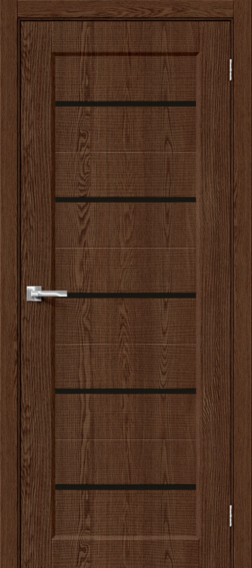 Межкомнатная дверь с экошпоном Мода-22 Black Line Brown Dreamline