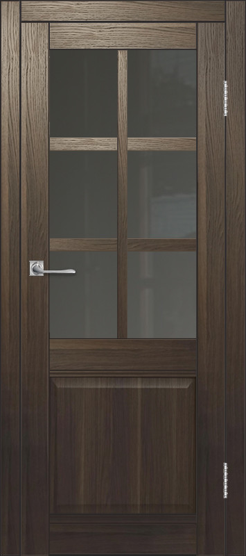 Межкомнатная дверь ДП DIM I-15 Choco Wood Сатинато Графит
