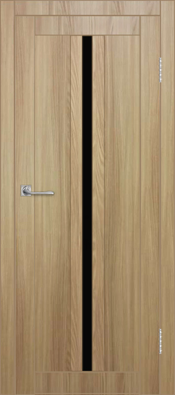 Межкомнатная дверь ДП DIM I-9 Sandy Wood Lacobel Black