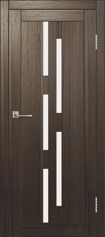 Межкомнатная дверь ДП DIM I-4 Choco Wood Сатинато Белый