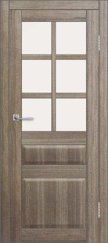 Межкомнатная дверь ДП DIM I-12 Taupe Wood Сатинато Белый