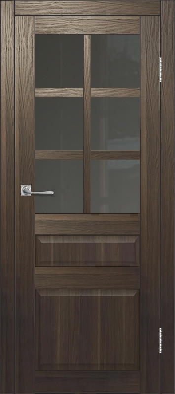 Межкомнатная дверь ДП DIM I-12 Choco Wood Сатинато Графит