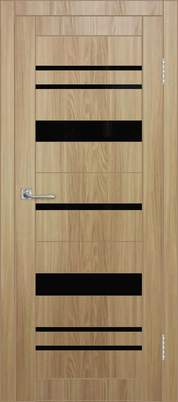 Межкомнатная дверь ДП DIM I-16 Sandy Wood Lacobel Black