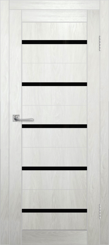 Межкомнатная дверь ДП DIM I-1 Blond Wood Lacobel Black