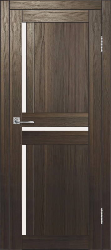 Межкомнатная дверь ДП DIM I-5.1 Choco Wood Сатинато Белый