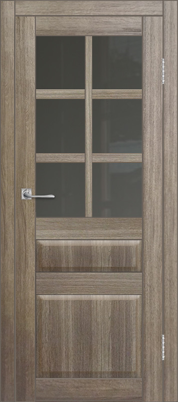 Межкомнатная дверь ДП DIM I-12 Taupe Wood Сатинато Графит