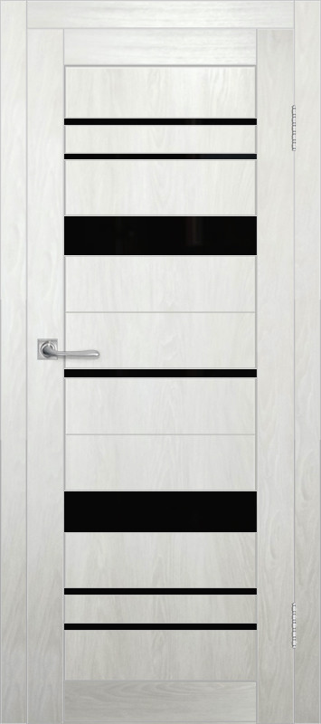 Межкомнатная дверь ДП DIM I-16 Blond Wood Lacobel Black