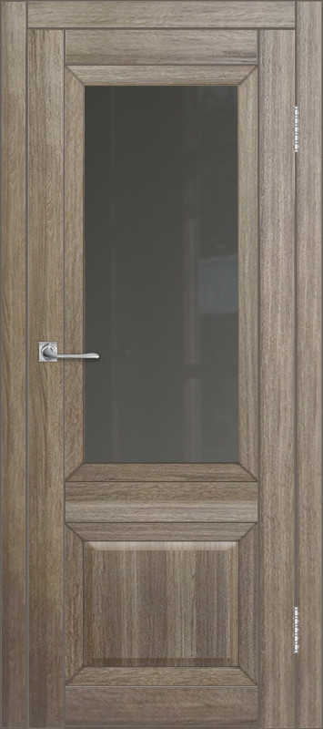 Межкомнатная дверь ДП DIM I-21 Taupe Wood Сатинато Графит
