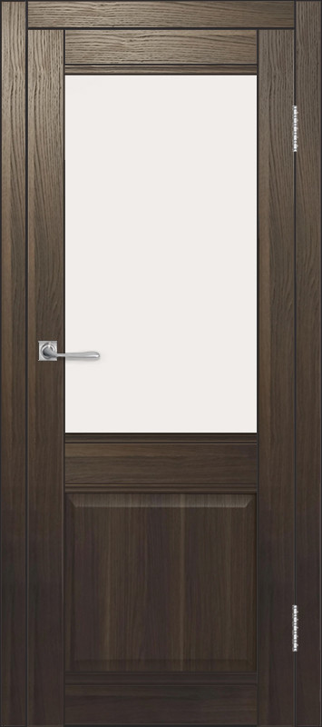 Межкомнатная дверь ДП DIM I-11 Choco Wood Сатинато Белый