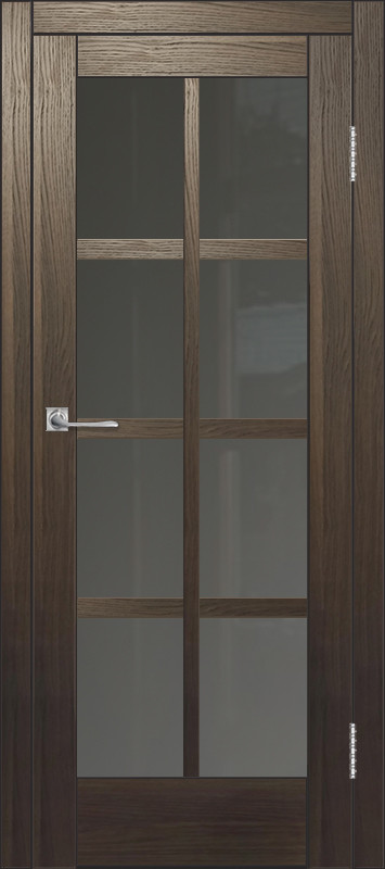 Межкомнатная дверь ДП DIM I-14 Choco Wood Сатинато Графит