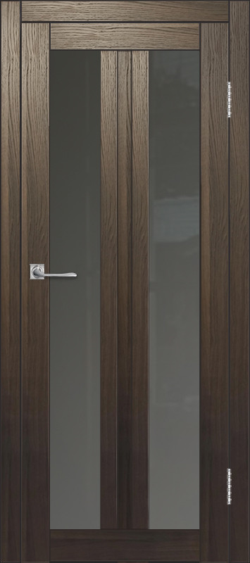 Межкомнатная дверь ДП DIM I-6 Choco Wood Сатинато Графит